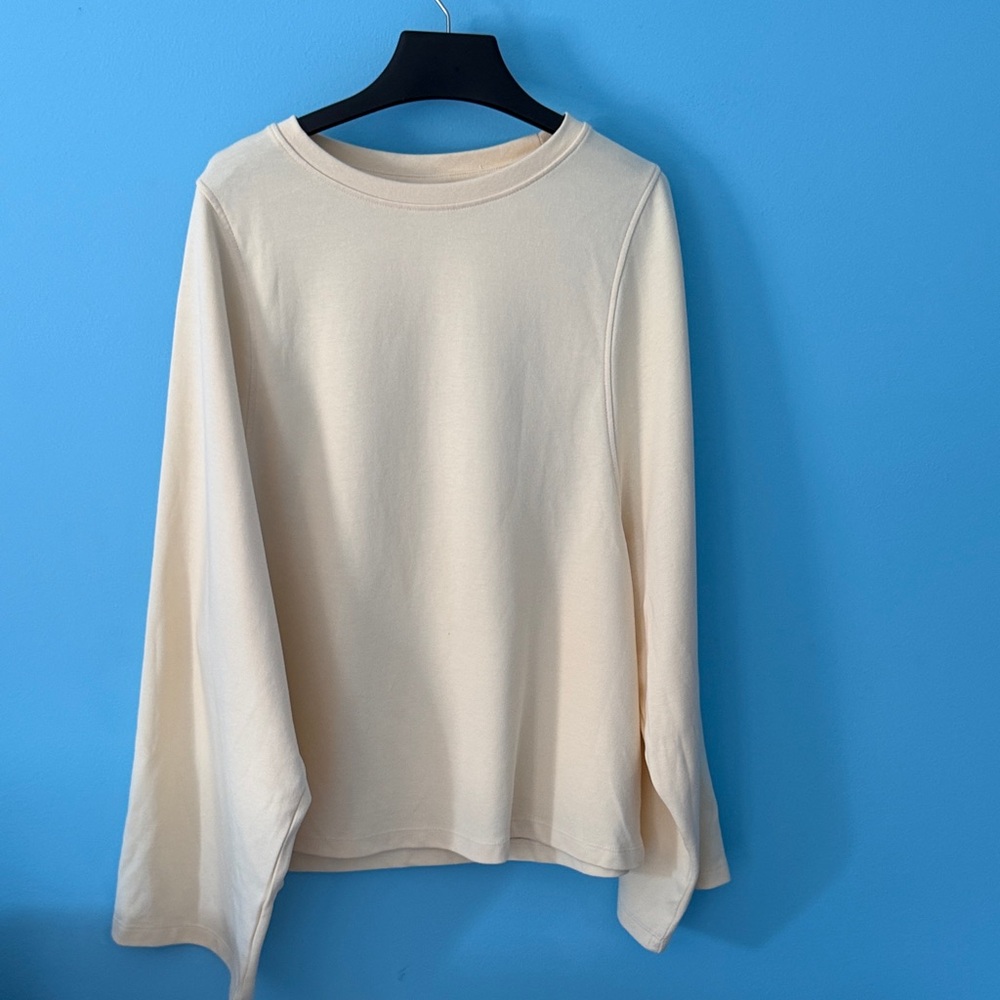 H&M Cream Lemon Yelllow Crew Neck Sweater